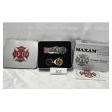 Maxam Fire Department Memorial Knife & Key Ring