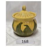 Shawnee Pottery Corn King Lidded Sugar Bowl
