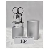 Clipper Tweezer Travel Set in Silver Case NEW