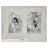 Steve Woron 1988 Dual Model Signed-Numbered Prints