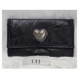 Embassy Ladies Black Leather Clutch Wallet NEW