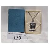 Sterling Silver 925 St Michael Pendent & Chain
