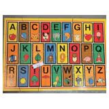 1982 Brio Large Wood 24 Piece Alphabet Puzzle