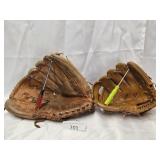 Rawlings & Regent Leather & Vinyl Baseball Gloves