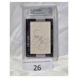 Beckett 2012 Leaf Cut Signature Jim Perry