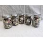 Lot of 5 Small Jars of Vintage Buttons