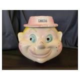Vintage Cardinal USA Straw Hat Girl Cookie Jar