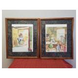 (4) Matted & Framed Beatrix Potter Prints