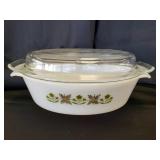 Anchor Hocking 433 Meadow Green Casserole Dish