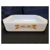 Fire King 452 Wheat 8" Square Cake Pan - Vintage