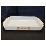 Fire King 411 Wheat 2qt Casserole Dish - Vintage