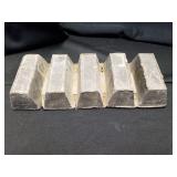 (5) 5LB Cast Lead Ingots - 25lbs Total Weight