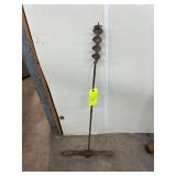 Auger Hand Drill with Wooden Handle