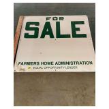 Farmers Home Administration For Sale Sign