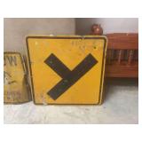 Vintage Style Intersection Road Sign