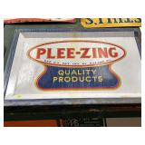 Plee-Zing Quality Products Advertising Sign