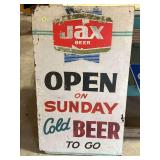 Jax Beer Open Sunday Cold Beer To Go Metal Sign