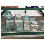 Collection of Ball, Atlas, and Eureka Jars