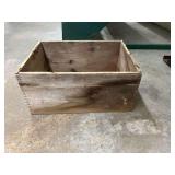 Rustic Wooden Storage Box with Dovetail Corners
