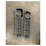Pair of Ford Truck Grille Bezels FD07020GAL