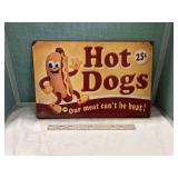 Hot Dogs Advertising Sign