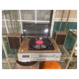 Sears AM/FM Stereo System with Turntable and Speakers