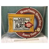 Levi Garrett Chewing Tobacco Advertising Sign