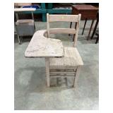 School Desk Chair with Writing Surface