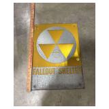 Fallout Shelter Sign - 18" x 21"
