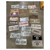 Collection of License Plates - Mississippi, Texas, Hawaii, Grenada