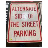 Metal Street Parking Sign
