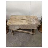Rustic Wooden Work Bench or Stool