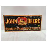 John Deere Quality Farm Implements Metal Sign
