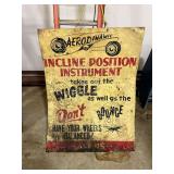 Aerodynamic Incline Position Instrument Metal Sign
