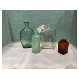 Collection of Four Assorted Glass Bottles