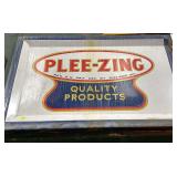 Plee-Zing Quality Products Advertising Sign