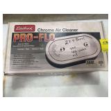 Edelbrock PRO-FLO Chrome Air Cleaner 1235 Dual Quad 2x4 Barrel