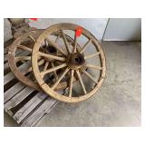 Two Wooden Wagon Wheels