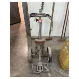 Vintage Rolling Carrier Cart with Seat