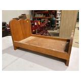 Handmade Wooden Doll Bed