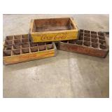 Coca-Cola and RC Cola Wooden Bottle Crates