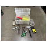 Assorted Tool Lot with Tool Box