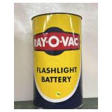 Ray-O-Vac Flashlight Battery Display Can