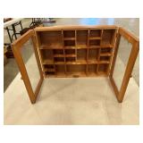 Wooden Display Cabinet with Glass Doors