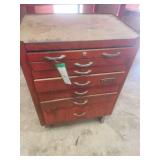 Bonney Red Metal Rolling Tool Chest with Drawers