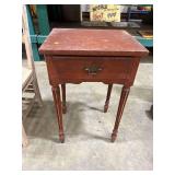 Small Wood Side Table with Drawer
