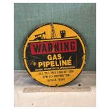 GPM Gas Corporation Warning Pipeline Sign