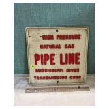 Mississippi River Transmission Corp. Natural Gas Pipe Line Sign