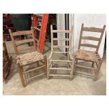 Set of Three Farmhouse Style Chairs