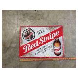 Red Stripe Beer Metal Advertising Sign